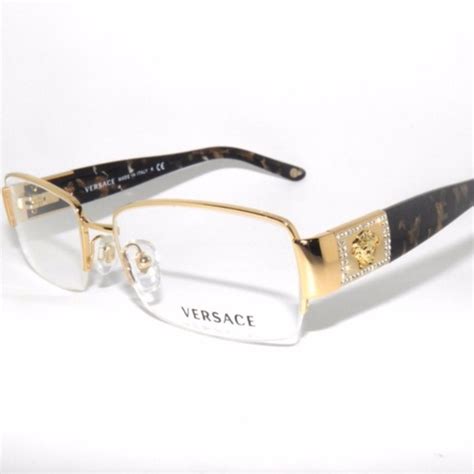 versace 1175b eyeglasses|versace gold trim glasses.